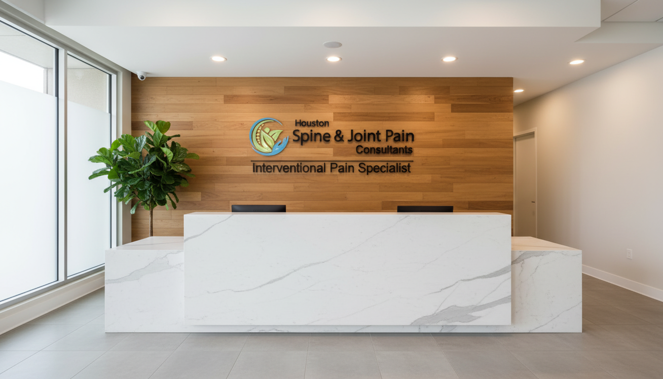 Modern clinic reception area