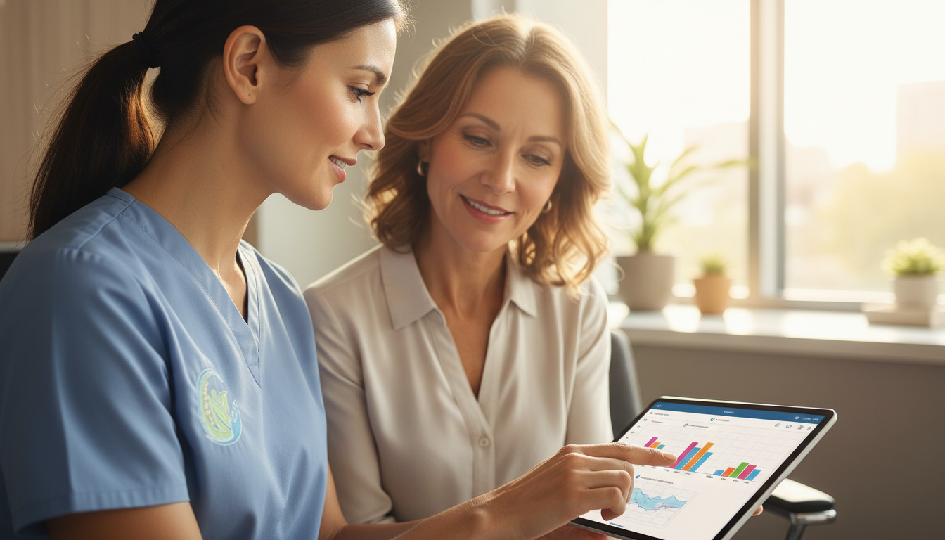 Medical professional and patient in consultation